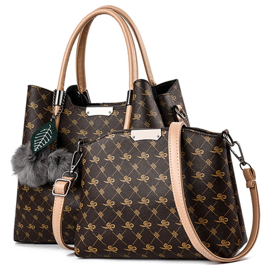 New Design High Quality Ladies Printed Handbag set