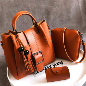 New Style High Quality PU Leather 3 Pieces Handbag Set