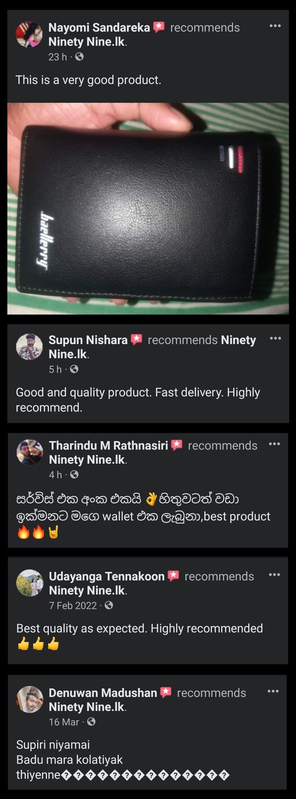 customer reviews ninetynine.lk